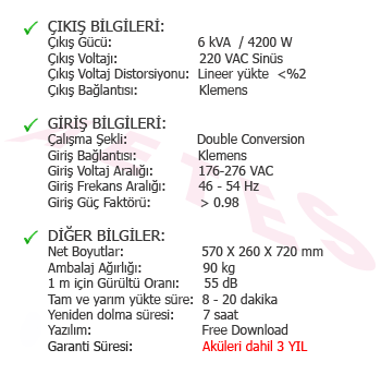 6 kVA Online UPS